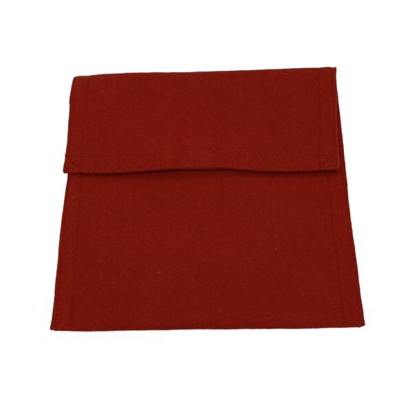 New Red Velvet Snap Button Gift Bag Jewelry Bag Packaging Bag Storage Pouch - Picture 11 of 11